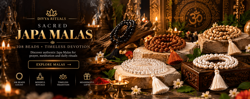 Explore Divya Rituals Sacred 108 Japa Malas - Consecrated in Varanasi
